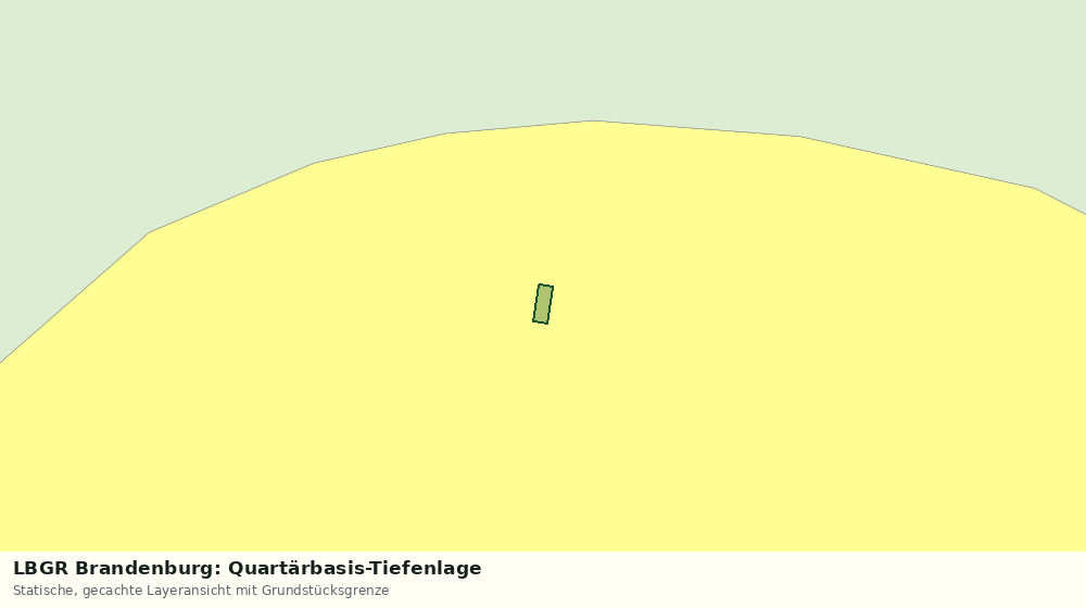 Statische Kartenansicht: LBGR Brandenburg: Quartärbasis-Tiefenlage