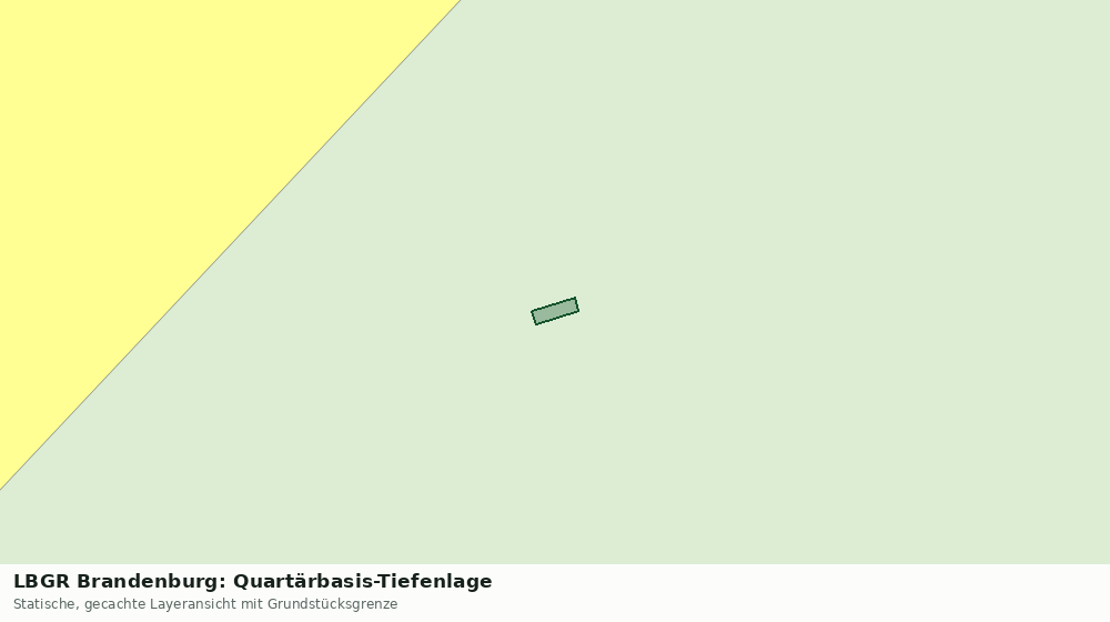 Statische Kartenansicht: LBGR Brandenburg: Quartärbasis-Tiefenlage