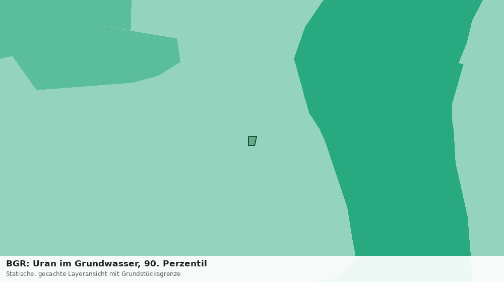 Statische Kartenansicht: BGR: Uran im Grundwasser, 90. Perzentil
