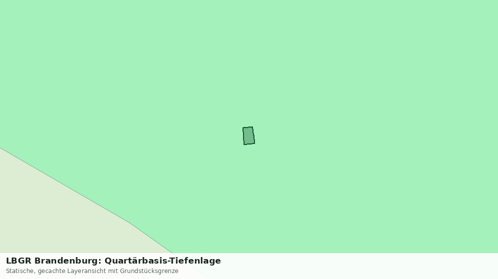 Statische Kartenansicht: LBGR Brandenburg: Quartärbasis-Tiefenlage