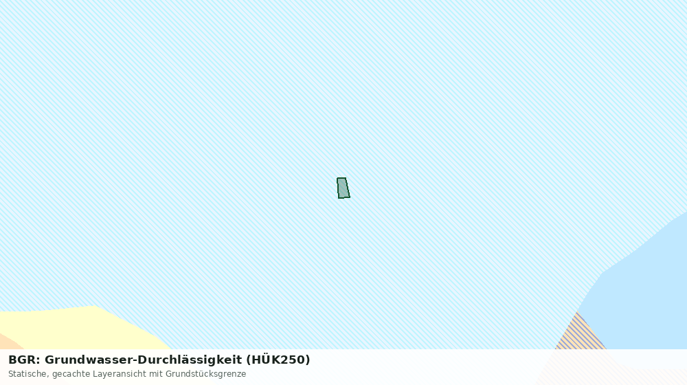 Statische Kartenansicht: BGR: Grundwasser-Durchlässigkeit (HÜK250)