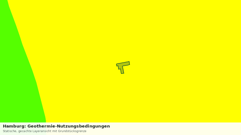 Statische Kartenansicht: Hamburg: Geothermie-Nutzungsbedingungen