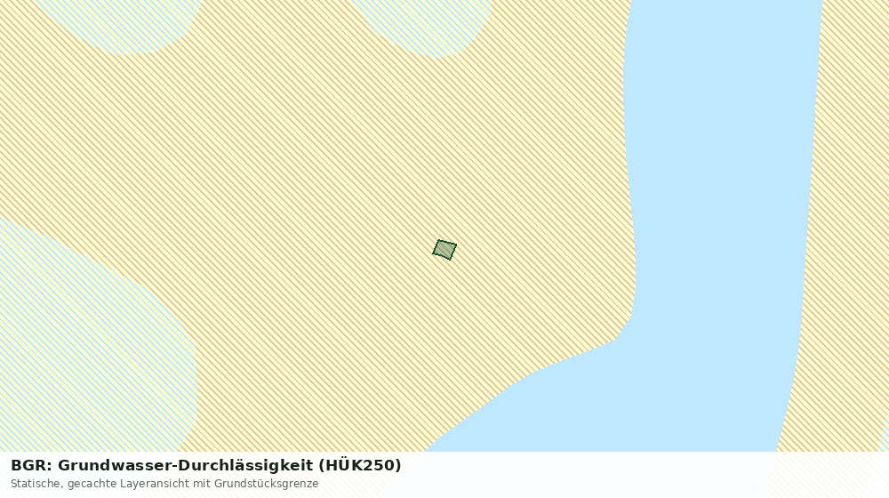 Statische Kartenansicht: BGR: Grundwasser-Durchlässigkeit (HÜK250)