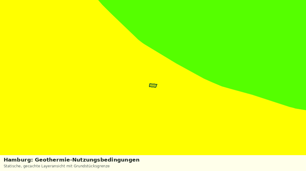 Statische Kartenansicht: Hamburg: Geothermie-Nutzungsbedingungen