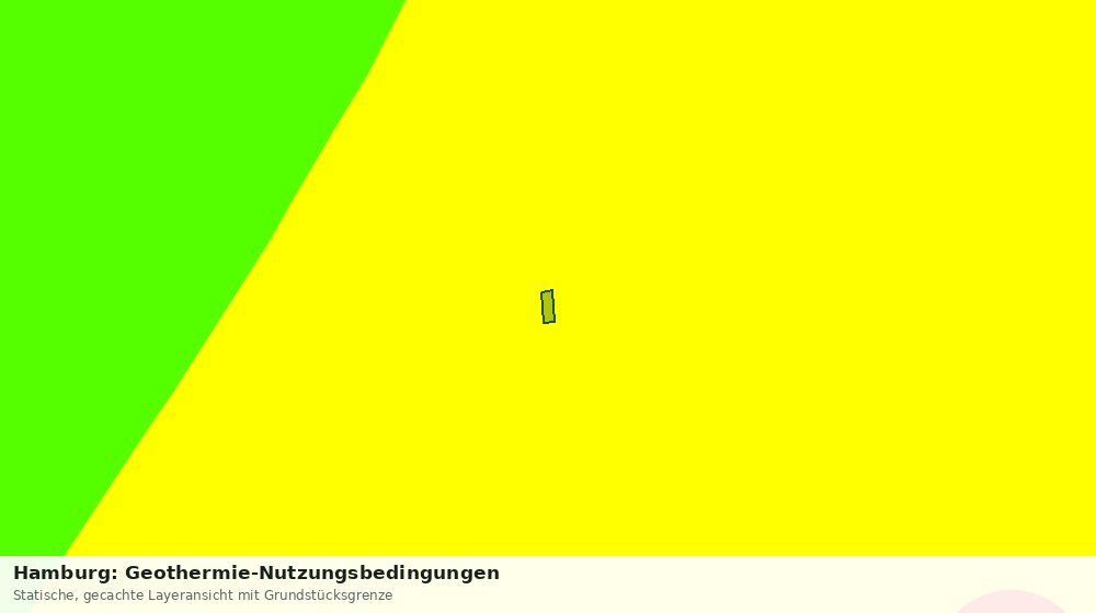 Statische Kartenansicht: Hamburg: Geothermie-Nutzungsbedingungen