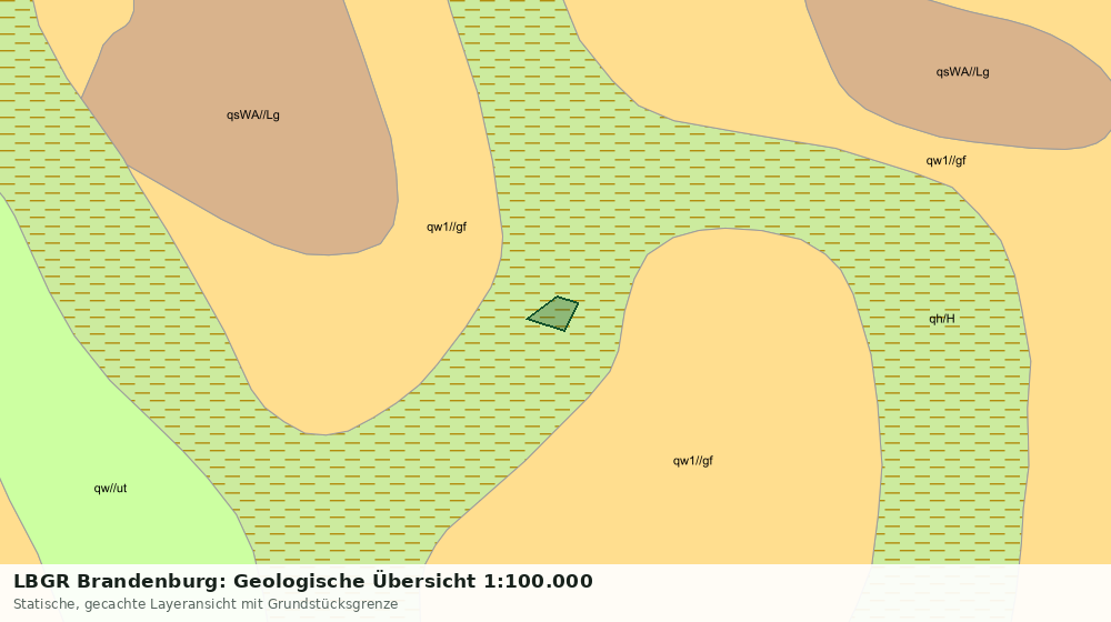 Statische Kartenansicht: LBGR Brandenburg: Geologische Übersicht 1:100.000