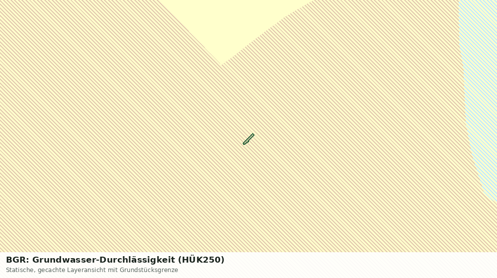 Statische Kartenansicht: BGR: Grundwasser-Durchlässigkeit (HÜK250)