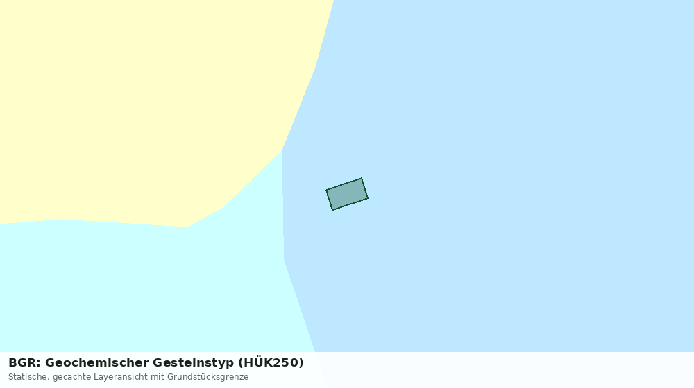 Statische Kartenansicht: BGR: Geochemischer Gesteinstyp (HÜK250)