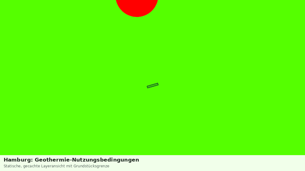 Statische Kartenansicht: Hamburg: Geothermie-Nutzungsbedingungen