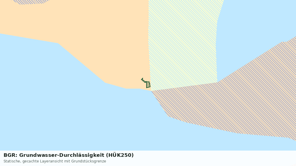Statische Kartenansicht: BGR: Grundwasser-Durchlässigkeit (HÜK250)