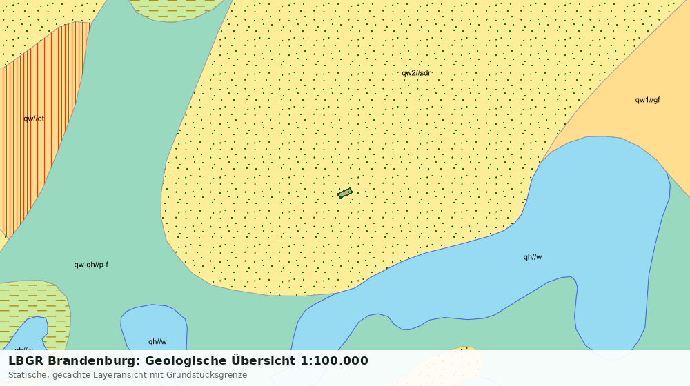 Statische Kartenansicht: LBGR Brandenburg: Geologische Übersicht 1:100.000