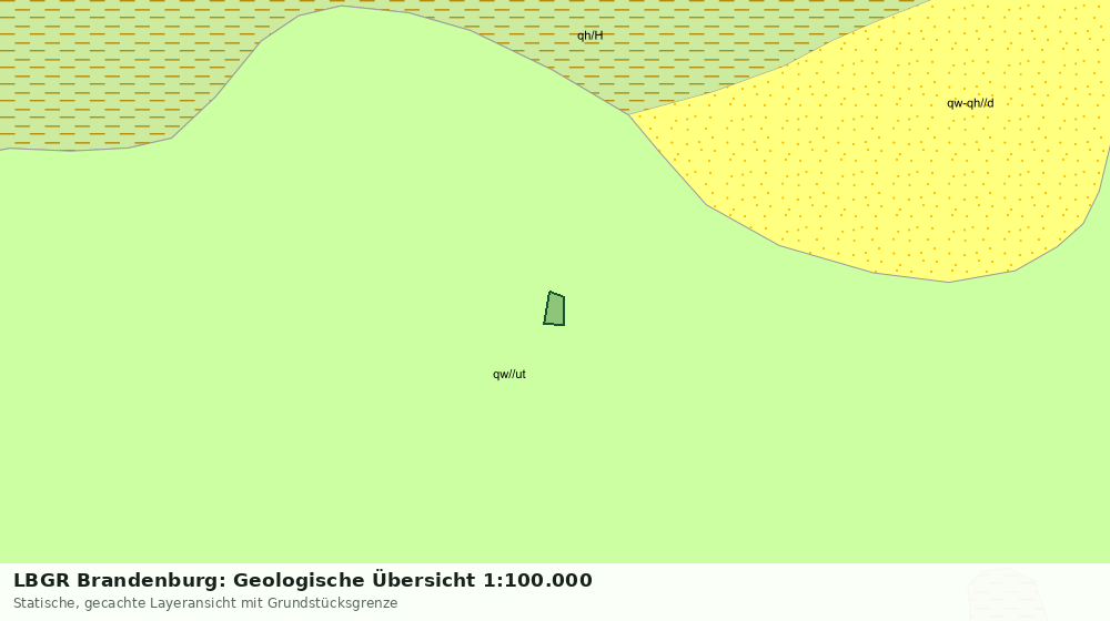 Statische Kartenansicht: LBGR Brandenburg: Geologische Übersicht 1:100.000
