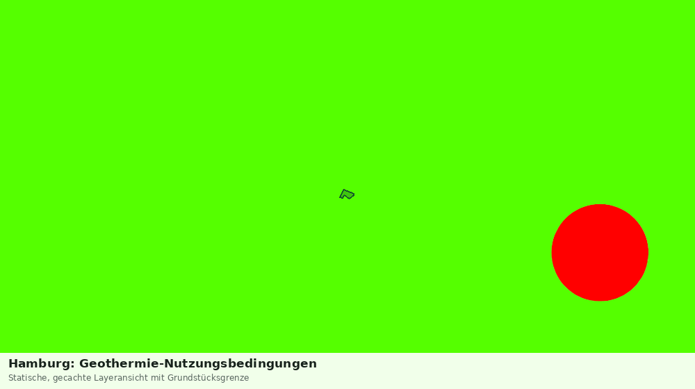 Statische Kartenansicht: Hamburg: Geothermie-Nutzungsbedingungen