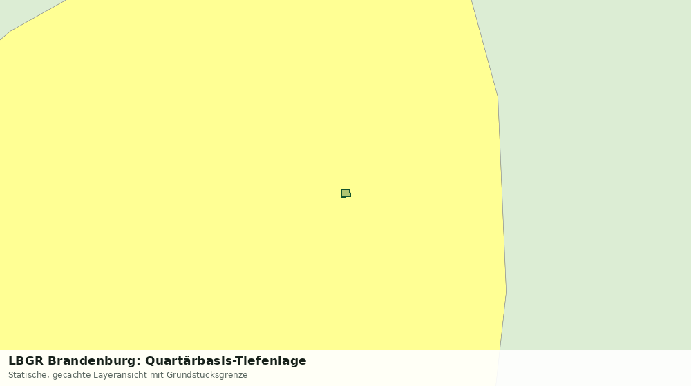 Statische Kartenansicht: LBGR Brandenburg: Quartärbasis-Tiefenlage