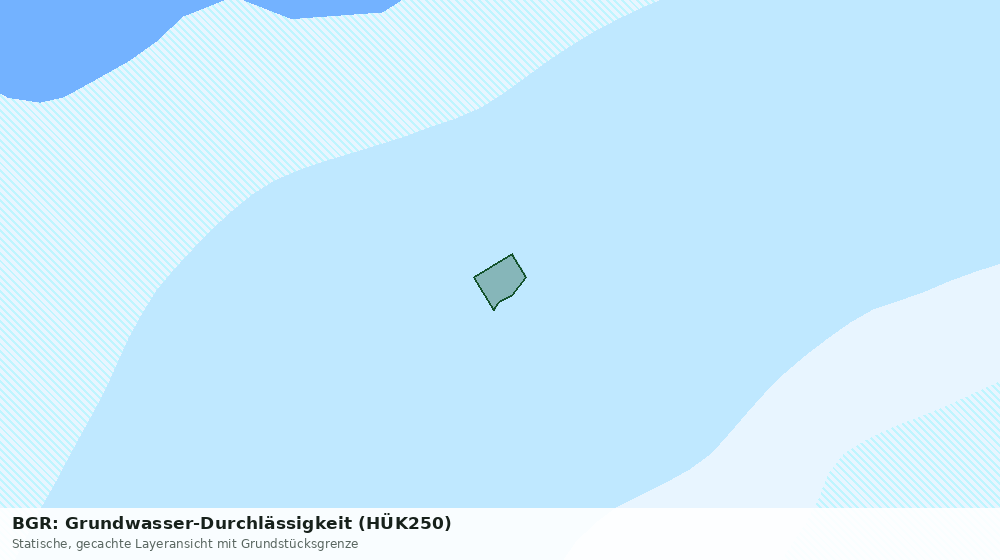 Statische Kartenansicht: BGR: Grundwasser-Durchlässigkeit (HÜK250)