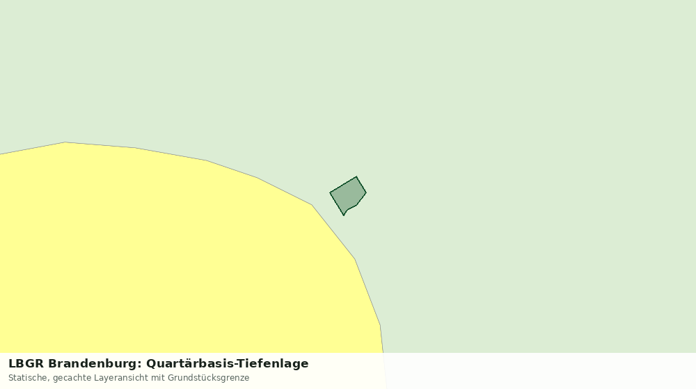 Statische Kartenansicht: LBGR Brandenburg: Quartärbasis-Tiefenlage