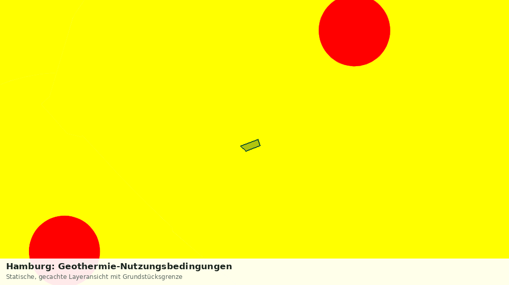 Statische Kartenansicht: Hamburg: Geothermie-Nutzungsbedingungen