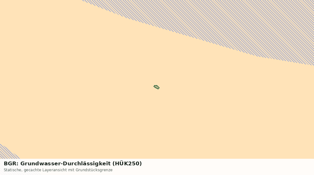Statische Kartenansicht: BGR: Grundwasser-Durchlässigkeit (HÜK250)