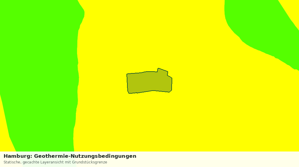 Statische Kartenansicht: Hamburg: Geothermie-Nutzungsbedingungen