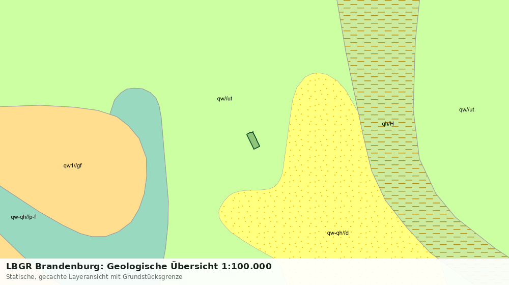 Statische Kartenansicht: LBGR Brandenburg: Geologische Übersicht 1:100.000