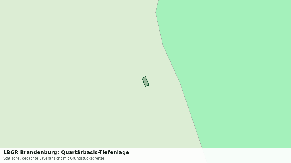 Statische Kartenansicht: LBGR Brandenburg: Quartärbasis-Tiefenlage