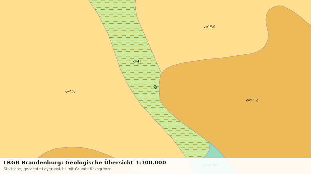 Statische Kartenansicht: LBGR Brandenburg: Geologische Übersicht 1:100.000