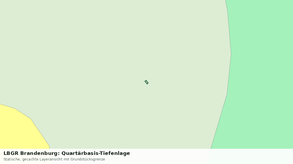 Statische Kartenansicht: LBGR Brandenburg: Quartärbasis-Tiefenlage
