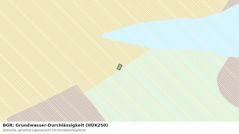 Statische Kartenansicht: BGR: Grundwasser-Durchlässigkeit (HÜK250)