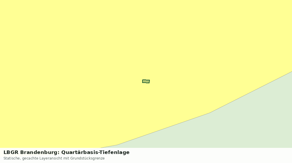 Statische Kartenansicht: LBGR Brandenburg: Quartärbasis-Tiefenlage