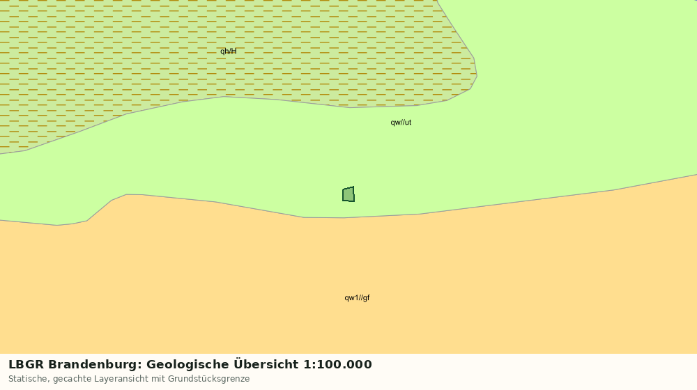Statische Kartenansicht: LBGR Brandenburg: Geologische Übersicht 1:100.000
