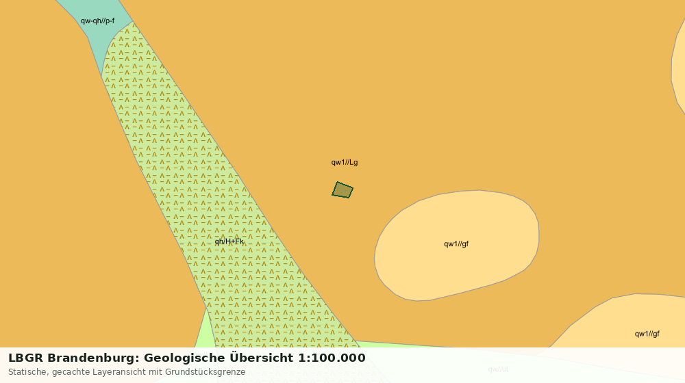 Statische Kartenansicht: LBGR Brandenburg: Geologische Übersicht 1:100.000
