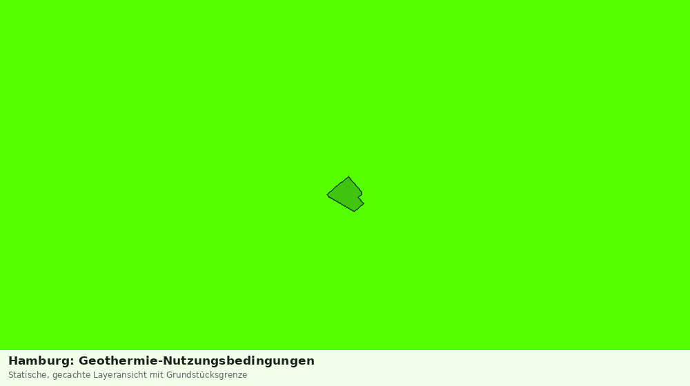 Statische Kartenansicht: Hamburg: Geothermie-Nutzungsbedingungen