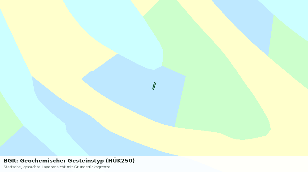 Statische Kartenansicht: BGR: Geochemischer Gesteinstyp (HÜK250)