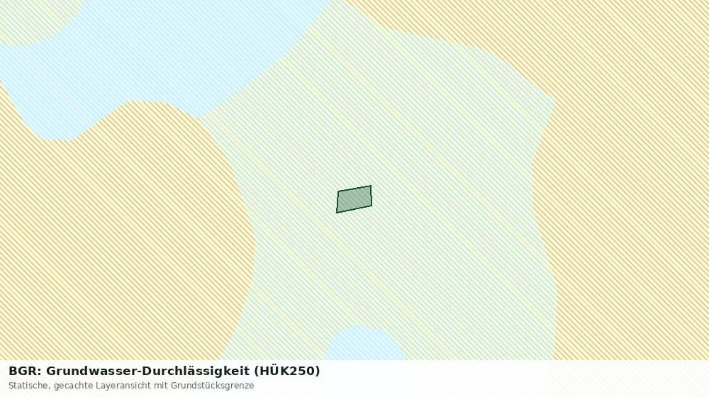 Statische Kartenansicht: BGR: Grundwasser-Durchlässigkeit (HÜK250)