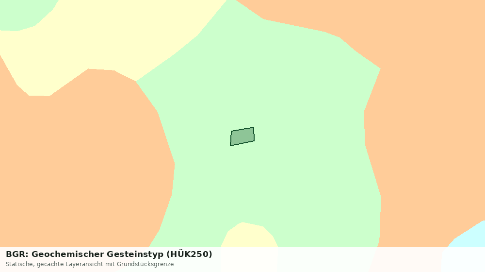 Statische Kartenansicht: BGR: Geochemischer Gesteinstyp (HÜK250)