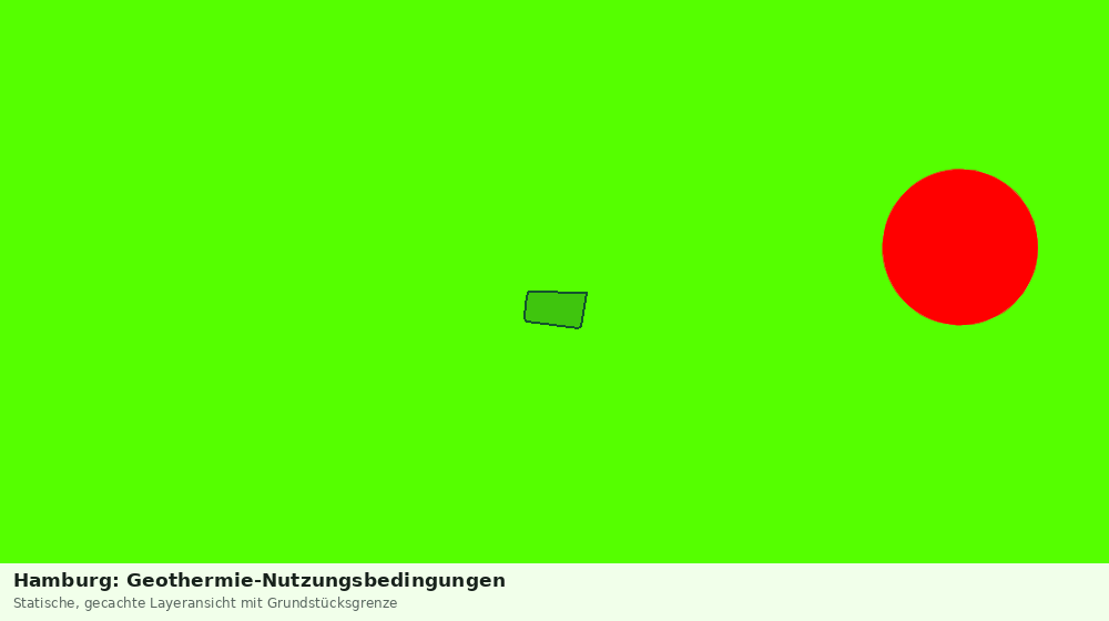 Statische Kartenansicht: Hamburg: Geothermie-Nutzungsbedingungen