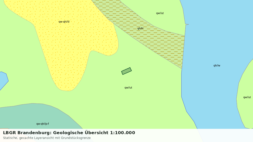Statische Kartenansicht: LBGR Brandenburg: Geologische Übersicht 1:100.000