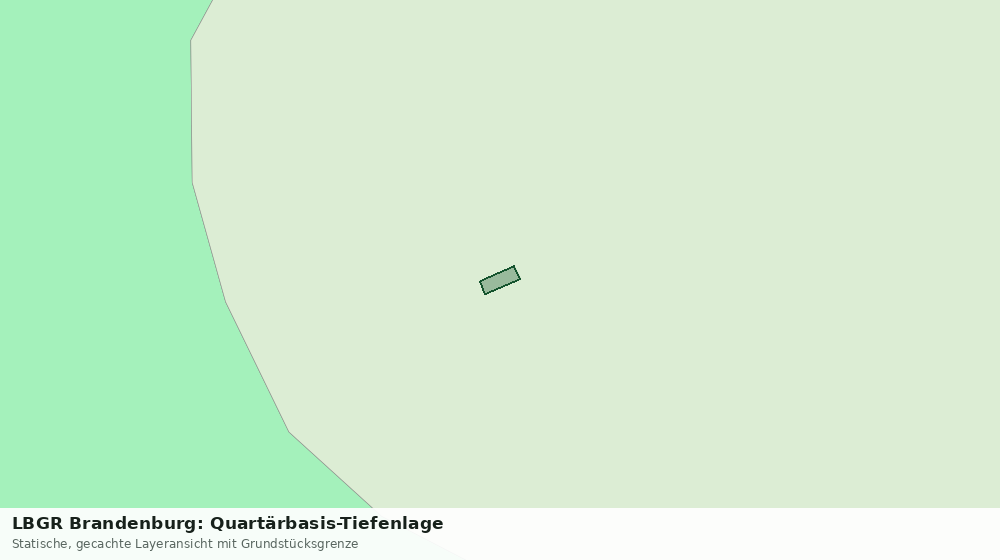 Statische Kartenansicht: LBGR Brandenburg: Quartärbasis-Tiefenlage