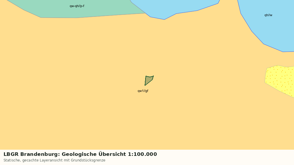 Statische Kartenansicht: LBGR Brandenburg: Geologische Übersicht 1:100.000