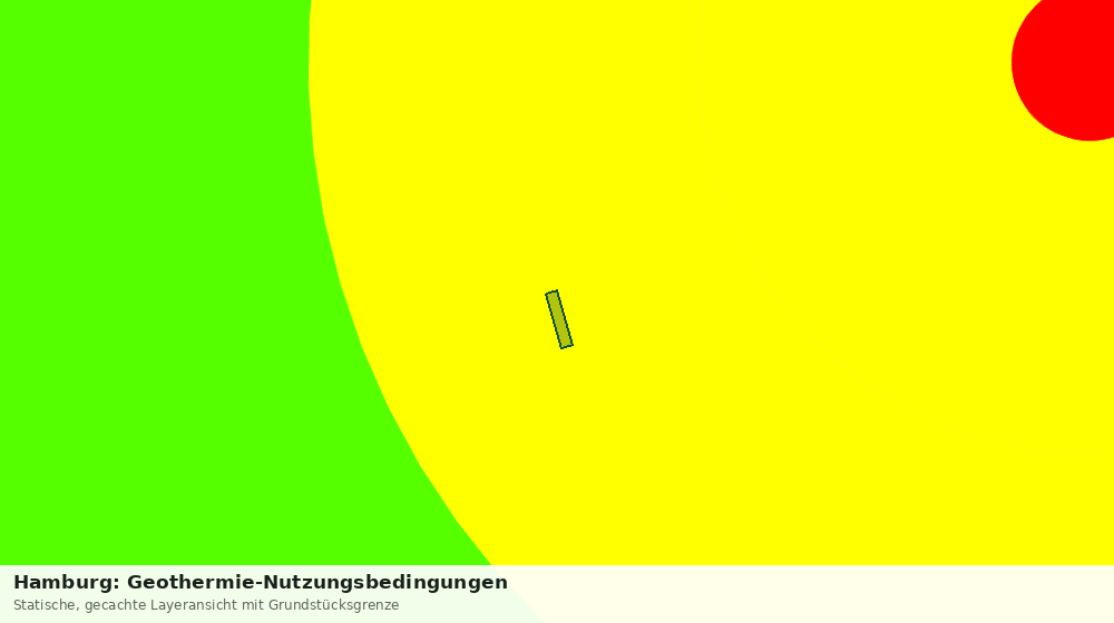 Statische Kartenansicht: Hamburg: Geothermie-Nutzungsbedingungen