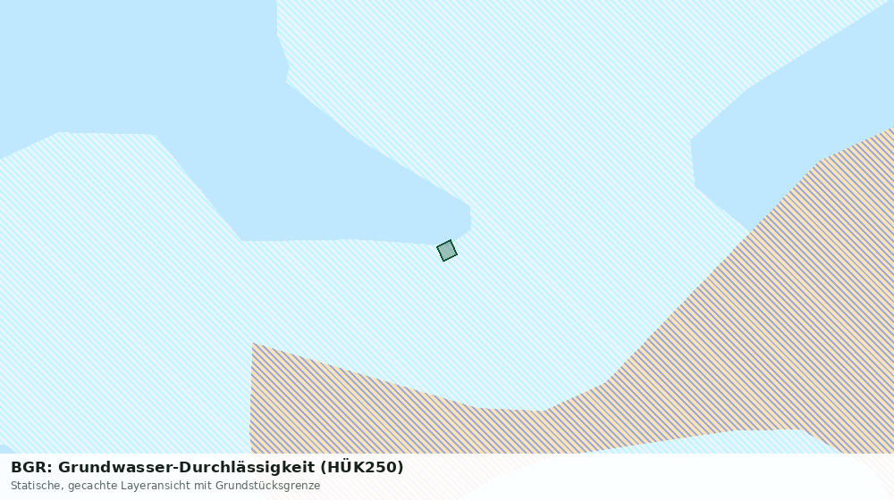Statische Kartenansicht: BGR: Grundwasser-Durchlässigkeit (HÜK250)