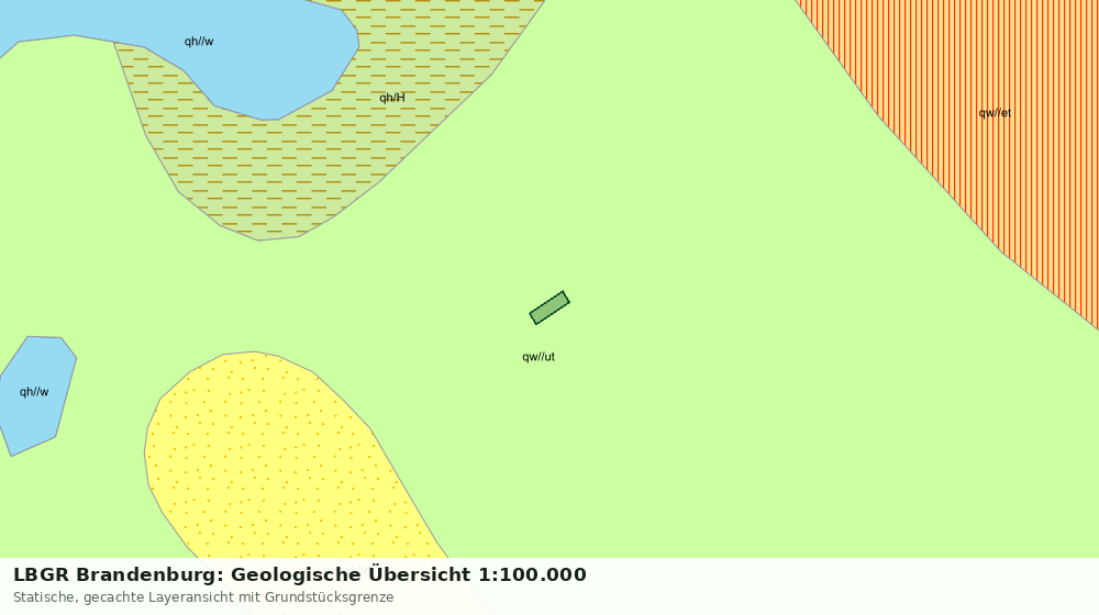Statische Kartenansicht: LBGR Brandenburg: Geologische Übersicht 1:100.000