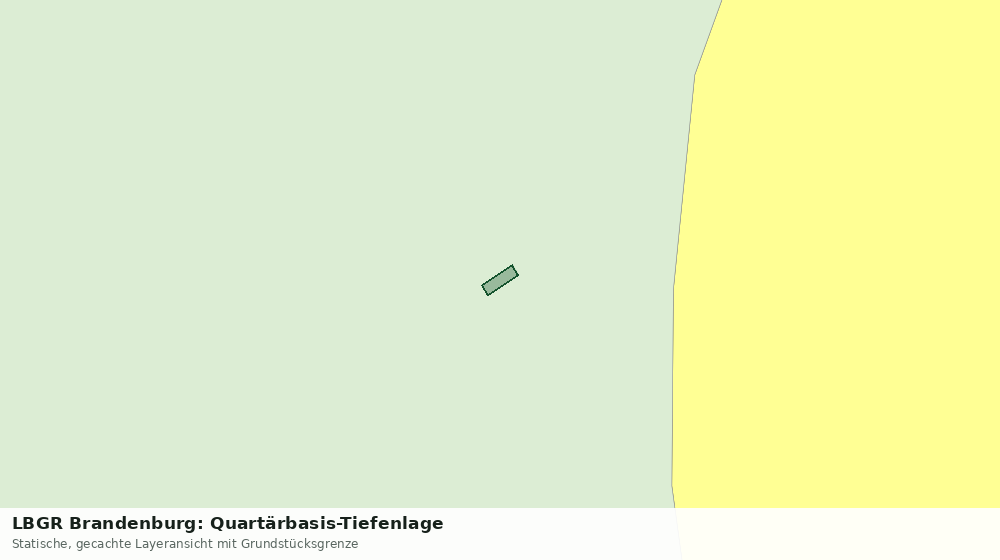 Statische Kartenansicht: LBGR Brandenburg: Quartärbasis-Tiefenlage