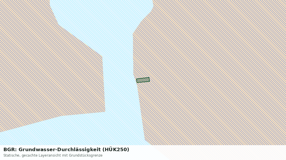 Statische Kartenansicht: BGR: Grundwasser-Durchlässigkeit (HÜK250)