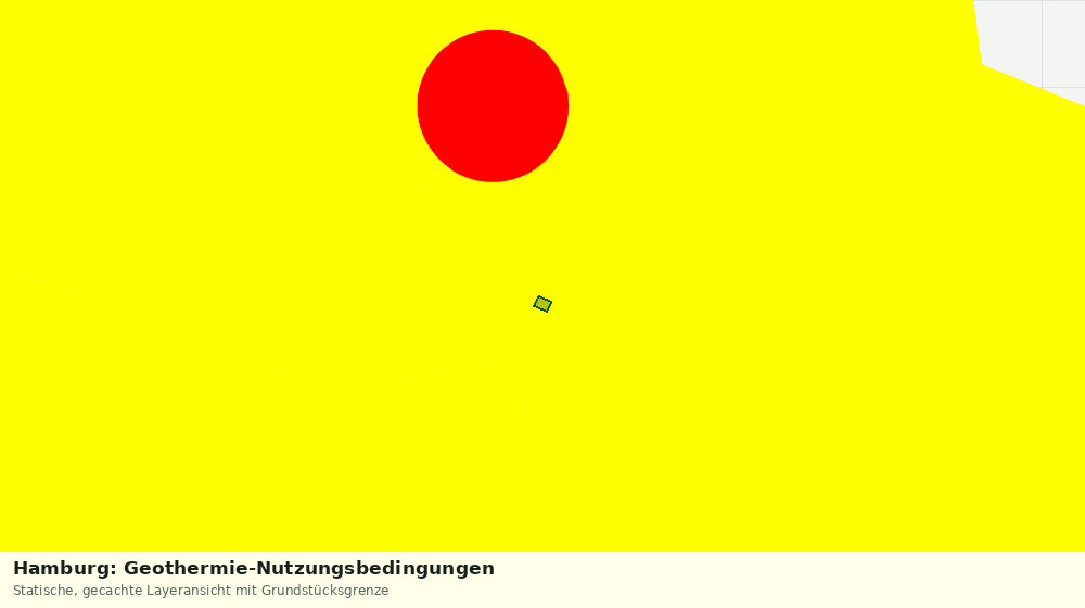 Statische Kartenansicht: Hamburg: Geothermie-Nutzungsbedingungen