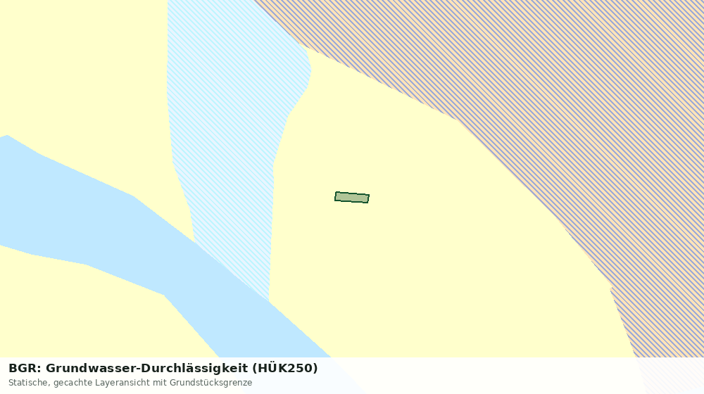 Statische Kartenansicht: BGR: Grundwasser-Durchlässigkeit (HÜK250)