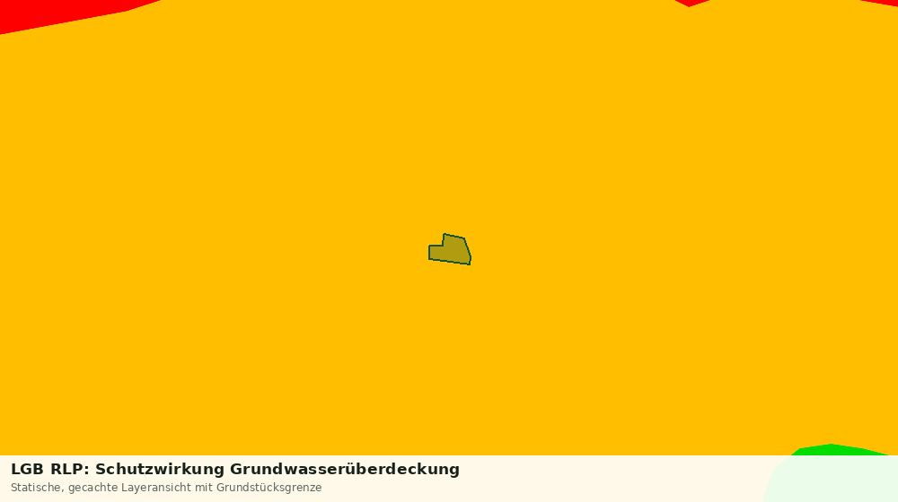 Statische Kartenansicht: LGB RLP: Schutzwirkung Grundwasserüberdeckung