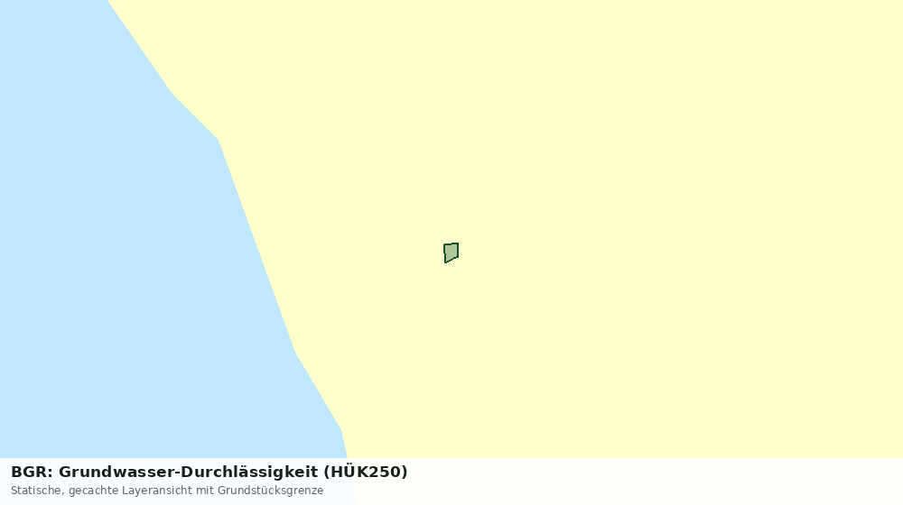 Statische Kartenansicht: BGR: Grundwasser-Durchlässigkeit (HÜK250)