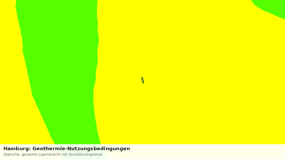 Statische Kartenansicht: Hamburg: Geothermie-Nutzungsbedingungen