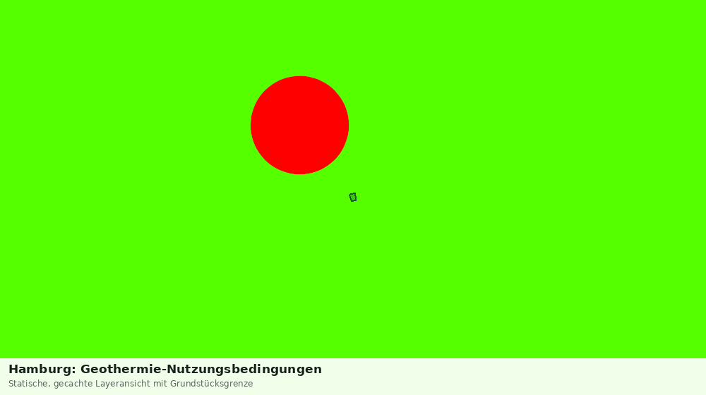 Statische Kartenansicht: Hamburg: Geothermie-Nutzungsbedingungen